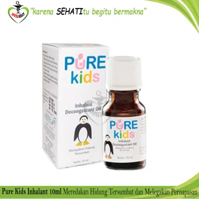 Pure Kids Inhalant Decongestant Oil Aromatherapi Melegakan Hidung Tersumbat Anak