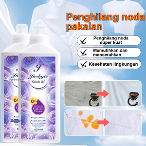 425ml Deterjen Anti-Kuning Pemutih Cair Aktivator Oksigen Pencuci Pakaian Sederhana dan Praktis Pemutih dan Kilau Pakaian Putih Pembersihan Mendalam Tanpa Iritasi