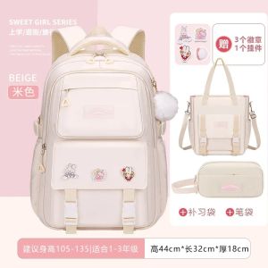 New Middle and High School Students Schoolbag Girls Large Capacity Burden Reduction Childrens Backpack