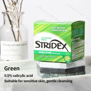 Stridex Soft Touch 55 Pads Single-Step Acne Control Sensitive Essential Maximum Alcohol Free 2% Salicylic Maximum Deep Cleansing