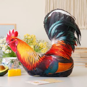 BAZAARS In ấn nhiều màu sắc. Đồ chơi nhồi bông hình gia cầm Cuộc sống thực tế Thú nhồi bông Gà và vịt nhồi bông Sáng tạo Gà trống Đồ chơi cho chim bồ câu và vẹt. Trang trí nhà cửa