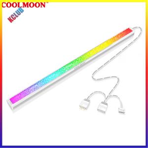 COOLMOON ARGB LED Strip Light 5V 3Pin/Small 4Pin Diamond Magnetic Lamp Bar