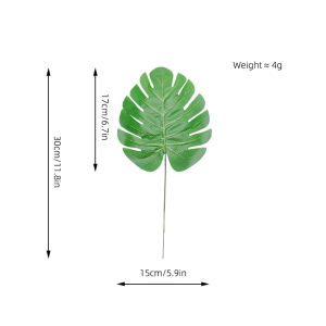 【1-3 Days delivery】1 PCS Artificial Plants Tropical Monstera Palm Leaves Simulation Leaf for Hawaiian Theme Party Decor Home Garden Fake