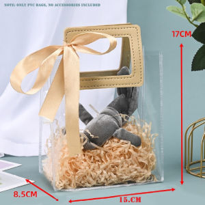 PVC Handbag Women Transparent Bag Gift Bag High Grade Gift Clothing Plastic Packaging Bags Gift Candy Bag High Quality