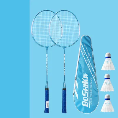 [2 PCS] Raket Badminton Set Racket Kids Chidren Training Racquet Budak Murah Shuttlecock + Bag 羽毛球拍