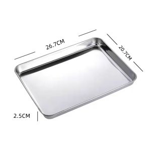 Kitchen Cooking Tray Stainless Steel Baking Tray Set Cooling Rack BBQ Rack Baking Tool Home Kitchen Utensils