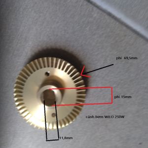 Cánh quạt nước máy bơm Wilo PW 251E