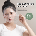 100PCS Masker Wajah Plastik PE Flm Plastic Mask Wrap Serum Wraping. 