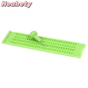 Heabety Plastic Braille Writing Slate School Portable Practical With Stylus Practice