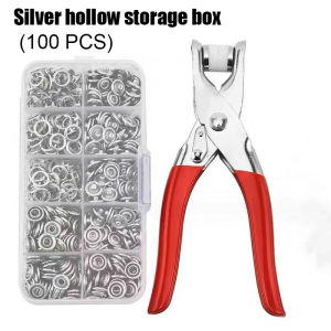 100PCS Snap Button Plier Set Metal Snap Button With Fastener Pliers