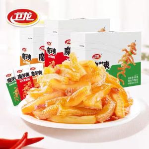 21g*10 bags Wei Long Konjac Cool box leisure spicy snacks 卫龙魔芋爽21克*10包 麻辣/香辣/酸辣 snacks
