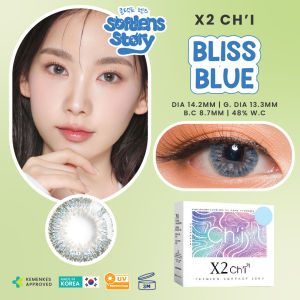 X2 CHI Vol I Bliss (Blue) Softlens Warna Bulanan