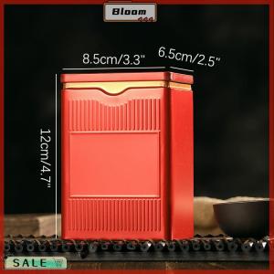 Follow Get New[Bloom Z] Portable Tea Box Solid Color Tea Sealed Box Teaware Storage Container Tinplate Can Coffee Sugar Box Kitchen Storage