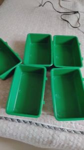 12pcs Hanging feeding/Hanging cup for bird and chicken Bird Bath Shower Bathtub Bird Food Bowl for Feeders