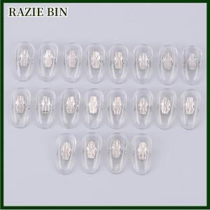 RAZIE BIN แว่นตาทรงนักบินซิลิโคน10คู่แผ่นรองจมูกสำหรับคลิป RB-O