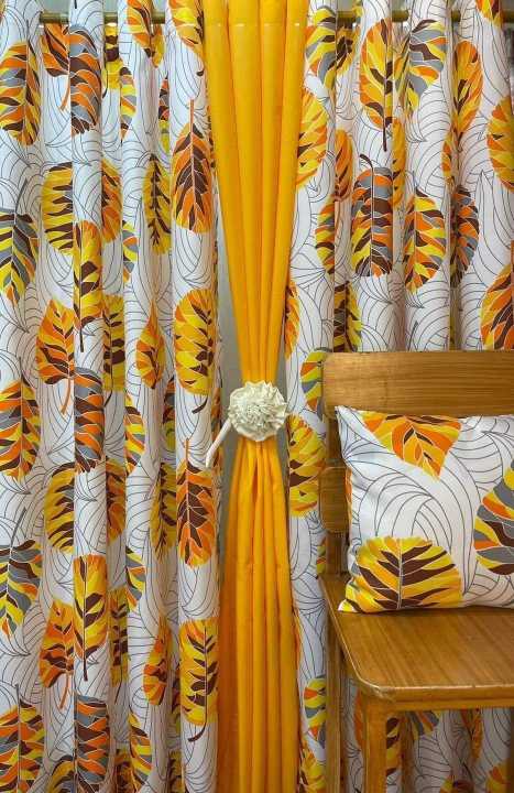 Pinecone cretona curtain ring type grommet top sold per set