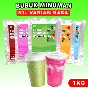 BUBUK MINUMAN 1KG / SERBUK MINUMAN ANEKA RASA 1KG / BUBUK MINUMAN KEKINIAN 1KG / BUBUK MINUMAN RASA 1KG