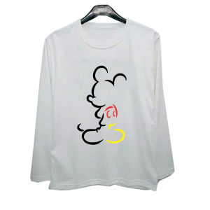 Atasan Panjang Plus Size Kaos Mickey 3 Warna Tshirt Lengan Panjang Big Size 6XL 5XL 4XL 3XL