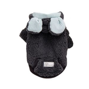 MIKE DUNBAR Thickened Winter Dog Hoodie Bear Ear Soft Dog Two Leg Clothes Winter Pets Clothing Comfortable Puppy Plush Sweater For Autumn and Winter