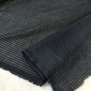 Vải Thô Dệt Kim Tuyến Đen Cotton 100% Khổ 1m4 - Chất Mềm Mát Mỏng Đàn Hồi - May Đầm Xòe Áo Kiểu
