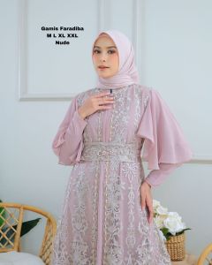 KEBAYA GAMIS FARADIBA PAYET CERUTY BEBYDOL CARDIGAN TULLE SAPTO GAMIS BUSUI PAYET CARDIGAN LEPAS PASANG