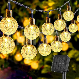 solar led light solar bulb outdoor waterproof String Lights 20/30/50 LED Crystal ball Outdoor Solar Powered String Lights for Patio Solar Garden Lights for Yard Porch