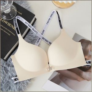 Bra Gathering Corset Colorfast Small Breasts Are not Empty Rise Cup Crossover Strap Everyday Life