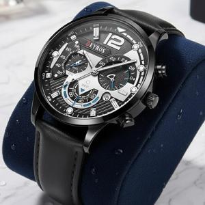 SRD Jam Tangan Pria Kulit Dial Tipis Minimalis Waterproof Asli Tahan Air Original Premium Kalender Luminous Bercahaya Aktif Quartz Analog Kasual Formal New Model Terbaru Aksesoris Arloji Mens Watches Trendy Kekinian -JPD-02