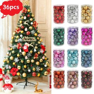 【Lightingeverthing】 36 Cái/bộ 4CM Giáng Sinh Xmas Tree Quả Bóng Đồ Trang Trí Treo Trang Trí Tiệc Tại Nhà Trang Trí Tiệc Giáng Sinh Cây Giáng Sinh