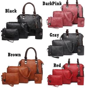 TAS JINJING 4IN1 GD1819624 HANDBAG WANITA SIMPLE ELEGANT MODIS FREE GANTUNGAN CAT