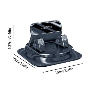 【🔥Hot Sellers🔥】2Pcs 2-in-1 Car Phone Holder Anti-Slip Dashboard Mount 360° Rotation Universal Mobile Phone Stand with Parking Number Plate Heavy Duty Non-Slip Car Accessories