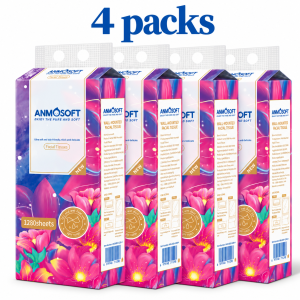 4 packs Facial Tissue Bathroom Tissue Tissue Paper Wall Mounted Hanging Tissue Paper Toilet Paper