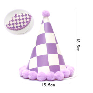 Happy Birthday Hat Colorful Paper Birthday Hat Party Decoration Adult&Kids Birthday Party Supplies