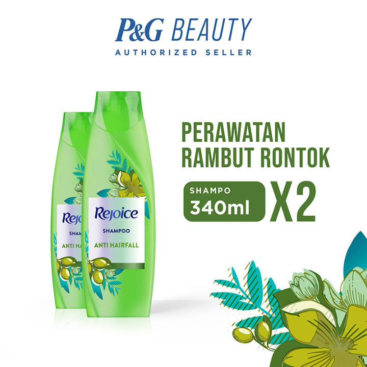 Rejoice Sampo Perawatan Rambut Rontok Olive Oil 340ml x2 / Rejoice Shampoo