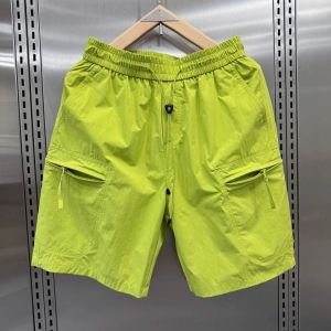Mùa hè Túi có khóa kéo bảo hộ lao động nam màu trơn Quần đi biển cỡ lỡn 300 pounds lỏng nhanh khô năm phút quần short