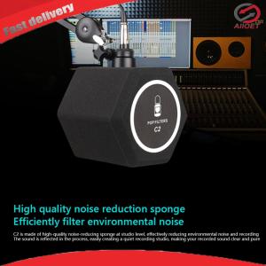 【Alloet】 C2 Studio Microphone Pop Filter and Wind Screen for Clear Audio Recording Noise Reduction Microphone Accessory