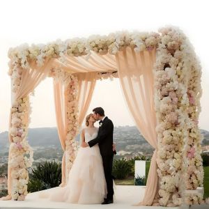 BEIBEI Multicolor Tulle Fabric Backdrop Rod Pocket Multi-purpose Wedding Arch Decor Banquet Decor Wrinkle-Free Backdrop Curtains Wedding Decor