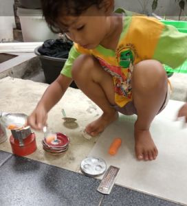 mainan anak perempuan/cewek masak masakan+maina bakul tenong anyaman bambu
