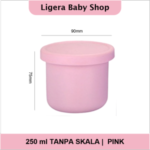 LIGERA 250ml Silicone Baby Food Container / Ada Skala Takaran / Lunch Storage Box Wadah Makan MPASI
