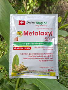 [VTNN TIEN KHOA] Thuốc trừ bệnh METALAXYL 500 gói 100 gram (hoạt chất Metalaxyl 25%w/w) trừ phấn trắng sương mai thối thân loét sọc mặt cạo chết nhanh
