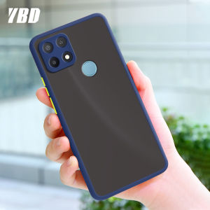 YBD Precision camera protection case For Oppo A15 2020 A15S Casing multiple colour Matte Hard PC Back Cover Shockproof Phone Case