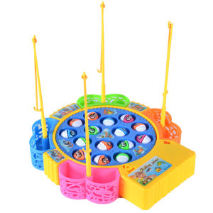 LYZRC Fishing Toys With Electric Music Spinning Game And Outdoor Sports Toys For Kids and Boys Gift