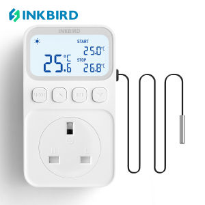 INKBIRD C216T Plug-in Digital Temperature Controller Programmable Thermostat Control Switch Intelligent Heating and Cooling with Timing and Alarm