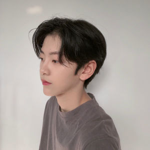 Mens Split Wig male boys Handsome real natural short hair Synthetic fiber Black