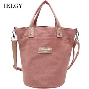IELGY Túi Vải Canvas Đeo Chéo Một Bên Vai Khóa Kéo Có Dây Đeo Vai Có Thể Tháo Rời Túi Xô Xách Tay Thường Ngày Màu Đen Tươi Tắn Và Ngọt Ngào