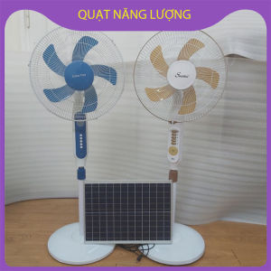 Quạt năng lượng mặt trời 198 - Không lo mất điện ngày hè oi bức