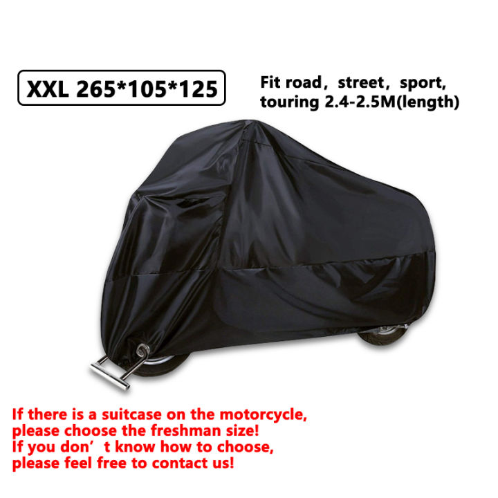 Wasserdichte Motorrad-Abdeckung Blau L - Regenschutz Für Bike Und Scooter