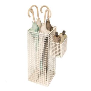 Metal Umbrellas Storage Box Vertical Holder For Home Or Office Large Capacity Construction AntiTipping