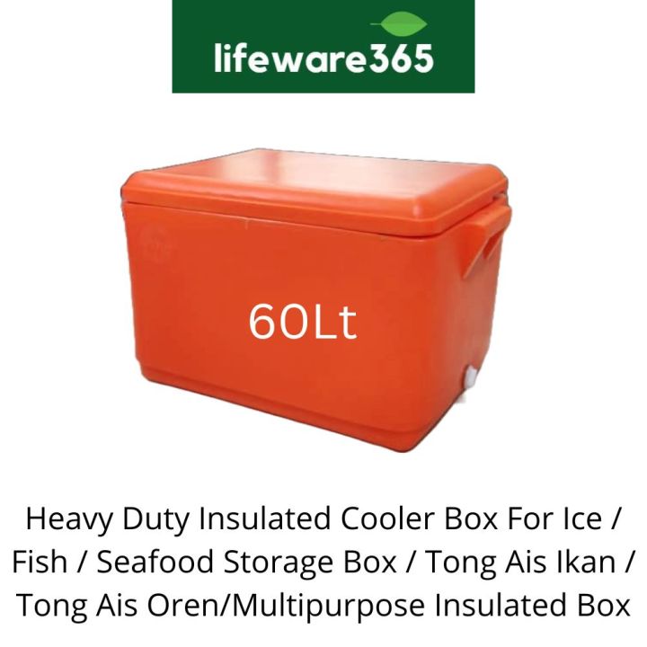 60 Liter Heavy Duty Insulated Cooler Box For Ice Fish Seafood
