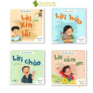 Sách - Bé Học Cách Nói: Lời Xin Lỗi Lời Cảm ơn Lời Hứa Lời Chào Xương Rồng Nhỏ